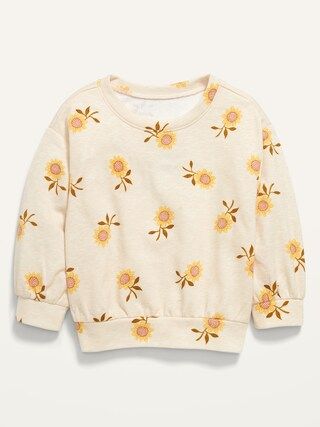 French Terry Drop-Shoulder Sweatshirt for Toddler Girls | Old Navy (US)