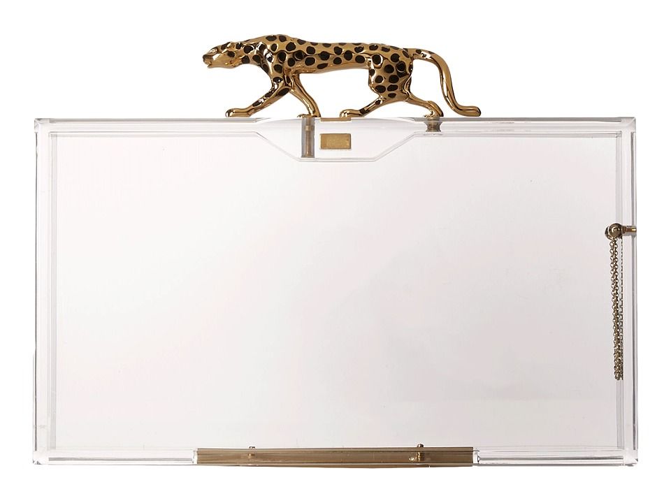 Charlotte Olympia - Savage Pandora (Transparent) Clutch Handbags | Zappos