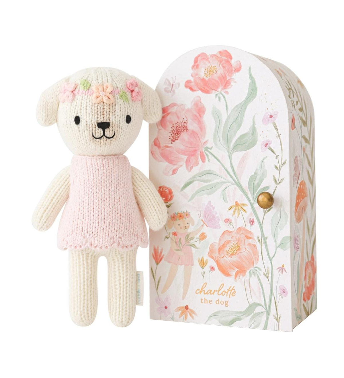 cuddle+kind cuddle+kind Unisex Tiny Charlotte the dog - Baby - Light/pastel pink | Macy's