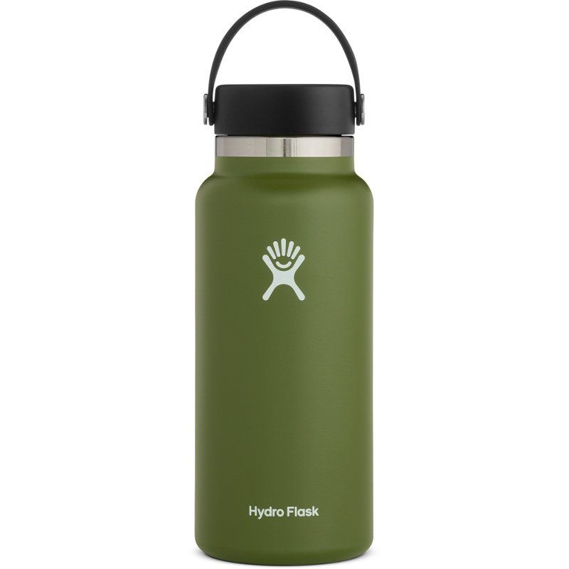 Hydro Flask Wide Mouth 2.0 32 oz Bottle with Flex Cap Green Dark - Thermos/Cups &koozies at Academy  | Academy Sports + Outdoors