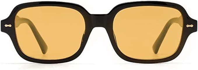 Orange Lens Sunglasses, Yellow Lens Sunglasses, Trendy Retro Orange Sunglasses, Oversized Yellow ... | Amazon (US)