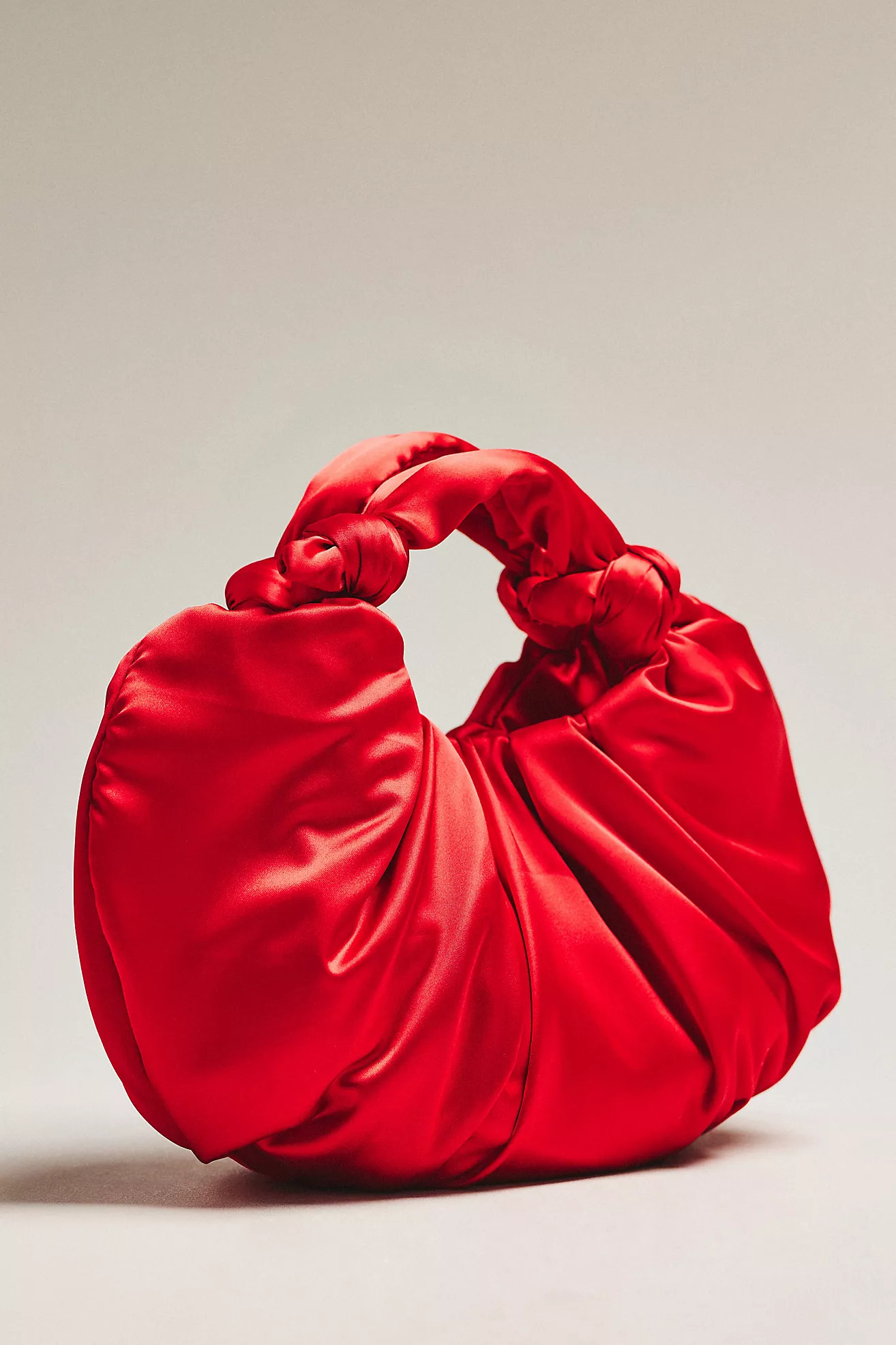 Slouchy Satin Knotted Bag | Anthropologie (US)