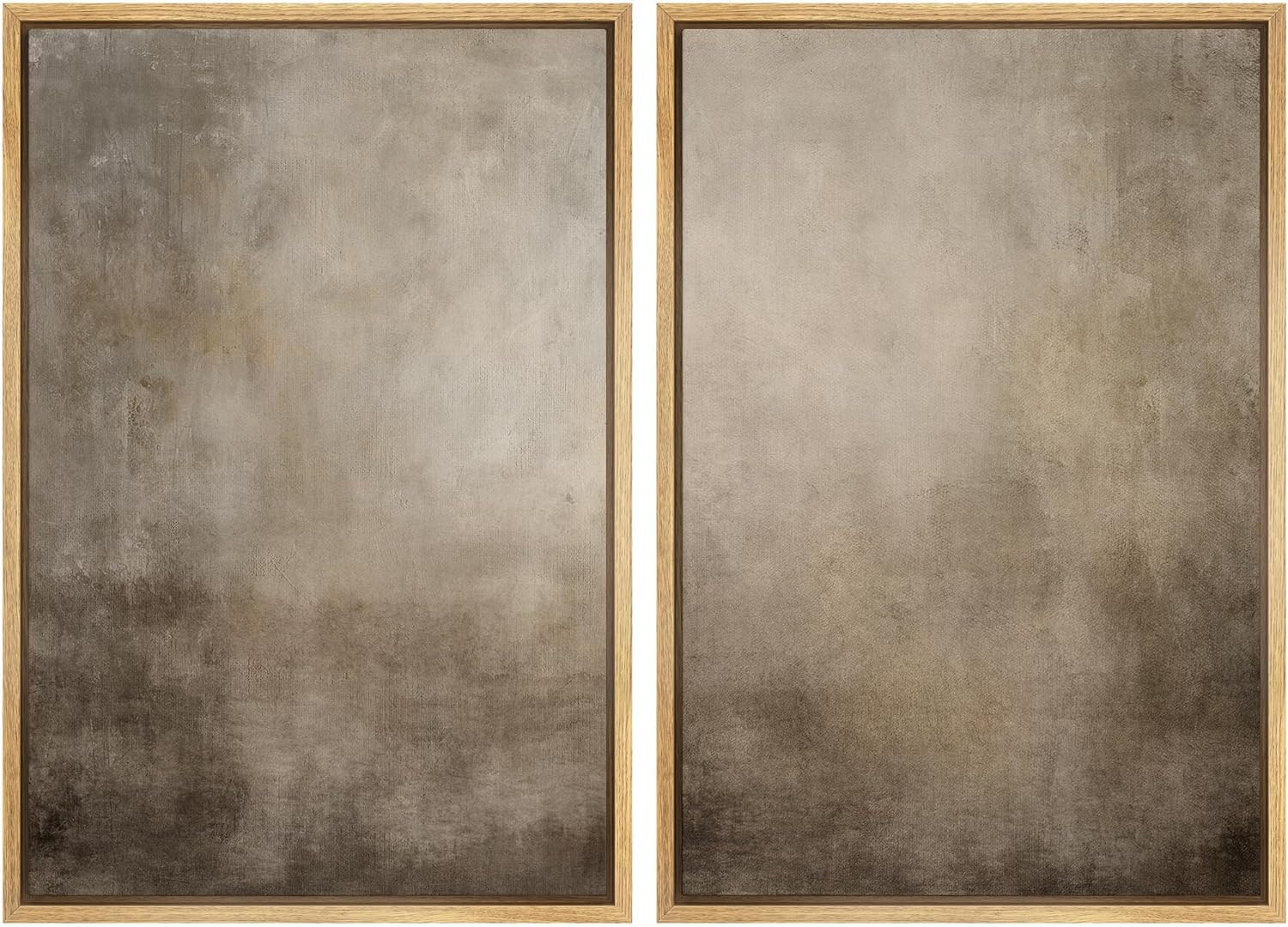 MUDECOR Framed Canvas Print Wall Art Monochromatic Gradient Abstract Minimalist Gray Illustration... | Amazon (US)