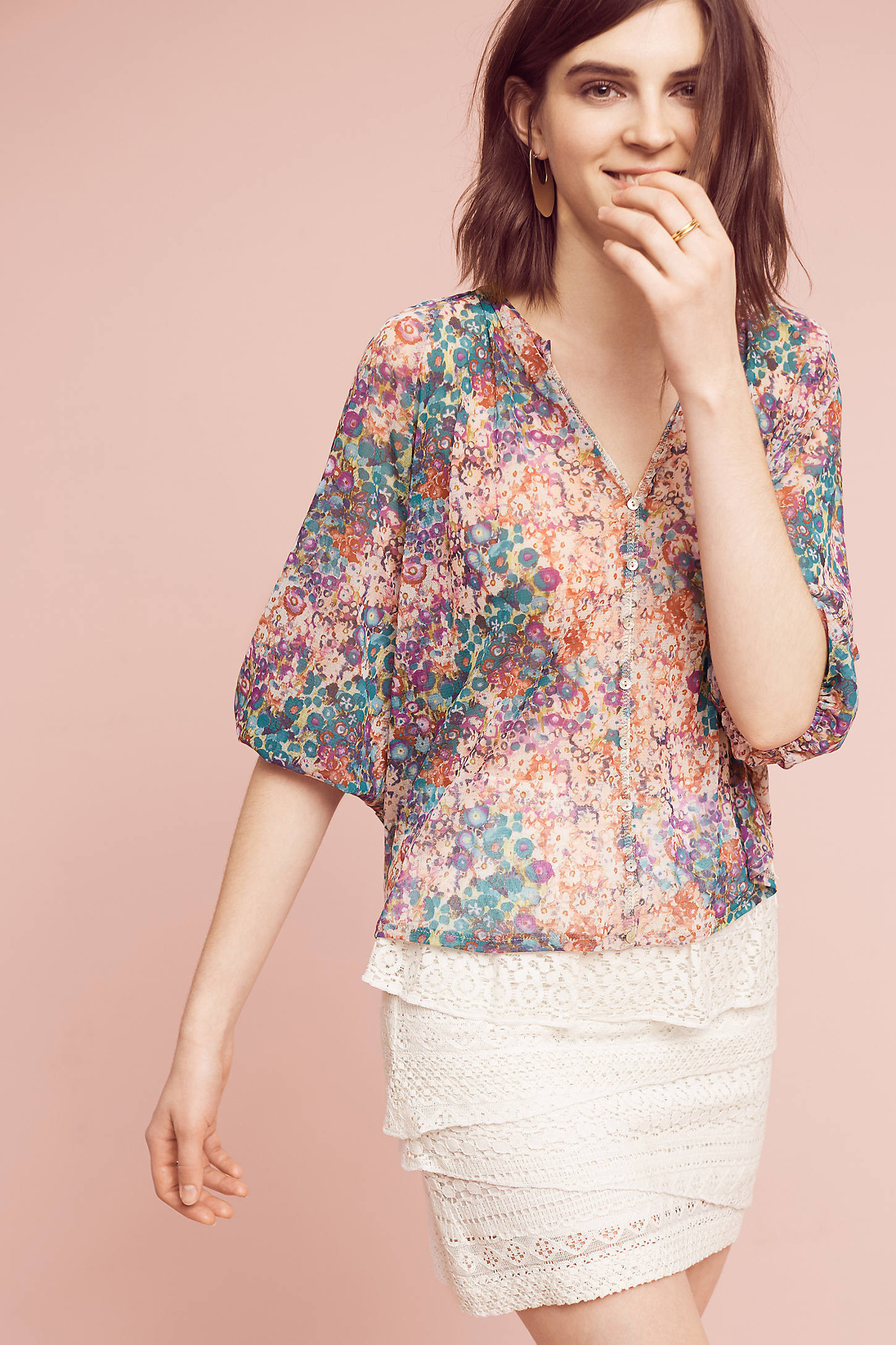 Josephine Floral Top | Anthropologie (US)