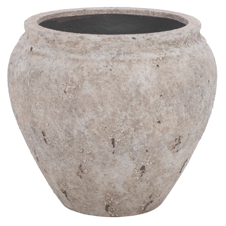 Safavieh Ramsey Large Antique White Ficonstone Plant Pot | Walmart (US)