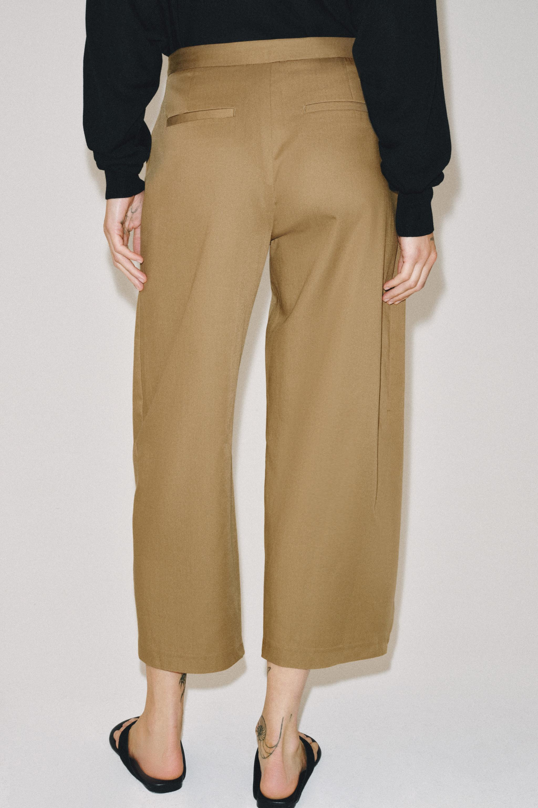 ZW COLLECTION TROUSERS WITH FRONT PLEATS | Zara UK
