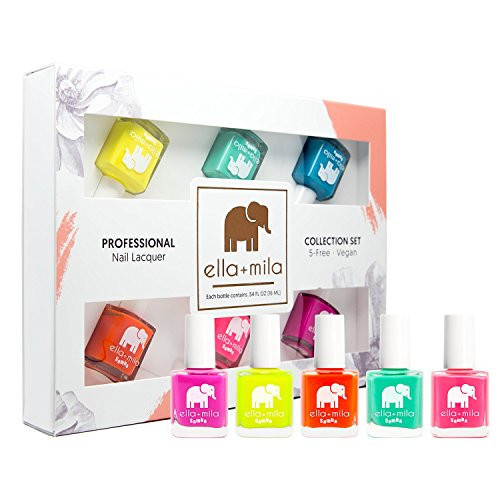 ella+mila Nail Polish Set – Samba Collection 6-Pack – Quick Dry, Chip-Resistant & 17-Free Vegan Polish – Long-Lasting Shine, Made in USA | Amazon (US)