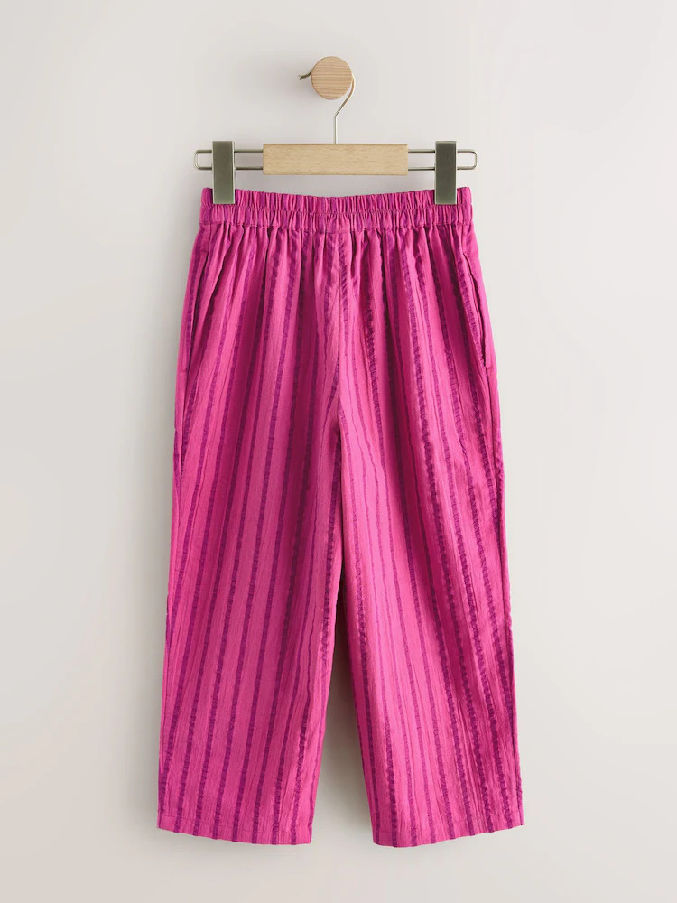 Pink Stripe Pullon Barrel Trousers (3-16yrs) | Next US