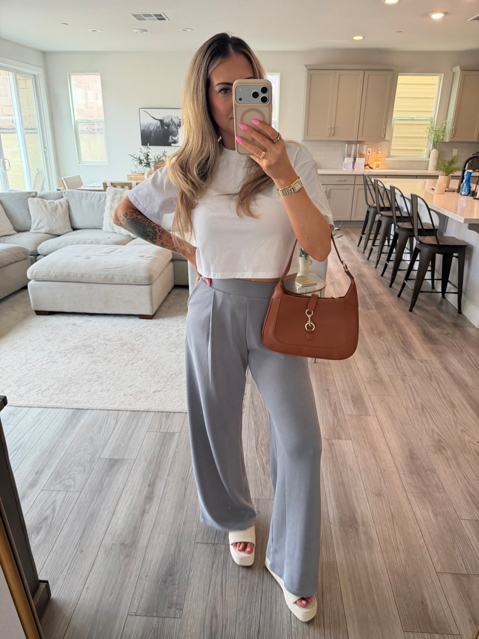 My favorite casual trousers again! Wearing size medium long and size small in the tee  

#LTKootd #LTKgrwm #LTKmomlife