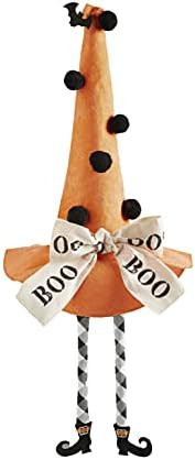 Mud Pie, Boo Halloween Extra Large Dangle Leg Hat Sitter, 22" x 18 1/4" Dia | Amazon (US)