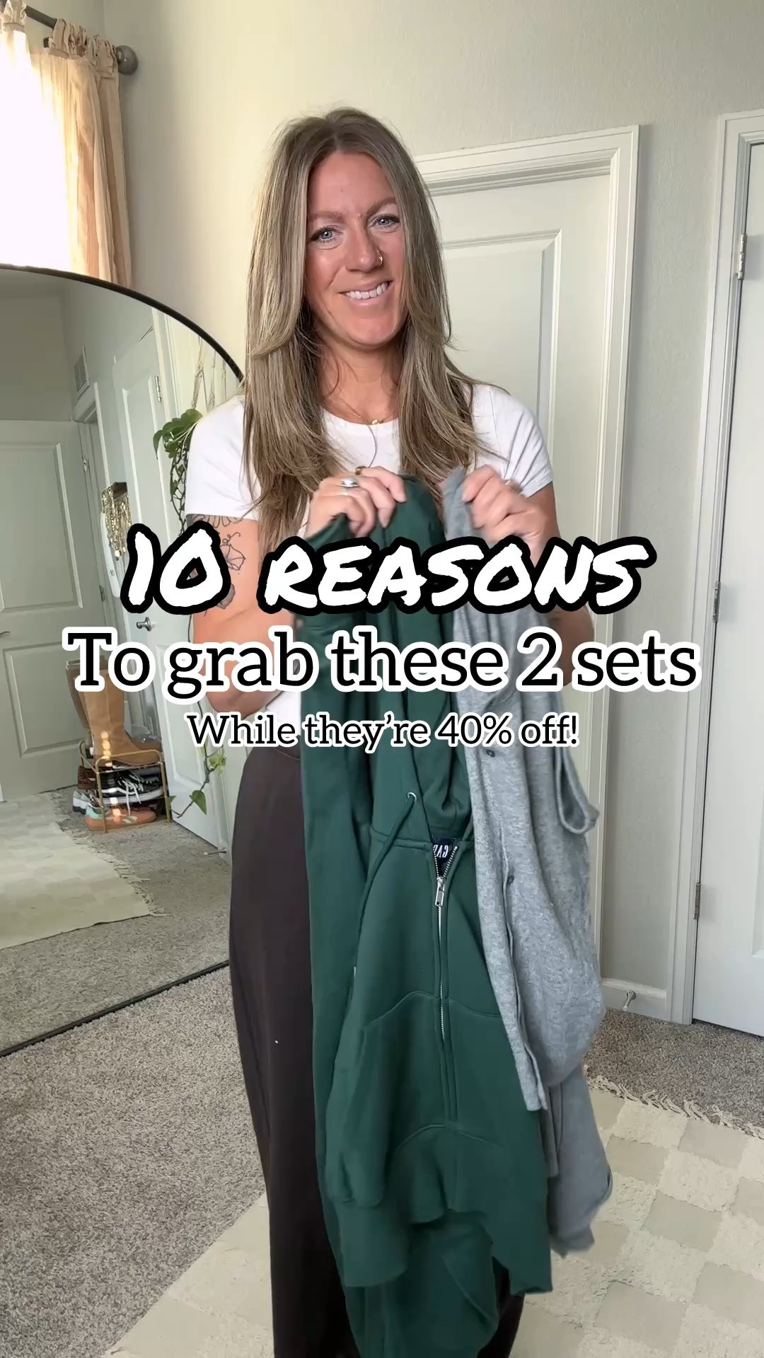 2 sets styled 10 ways as a tall mom of 2
Gap Friends & Family sale is happening now! 40% off (plus an extra 10% off for cardmembers with code: FAMILY) Sale ends 10/23!
✨medium reg cardigan 
✨large reg sweater skirt 
✨medium reg zip up hoodie
✨medium tall wide leg sweatpants 
✨31 reg brown corduroy pants (needing length, but size up, style runs smaller)
✨30 tall black barrel jeans
✨large tall coat
✨30 tall wide leg jeans 

@gap #howyouweargap #gappartner

#LTKTall #LTKOver40 #LTKSeasonal