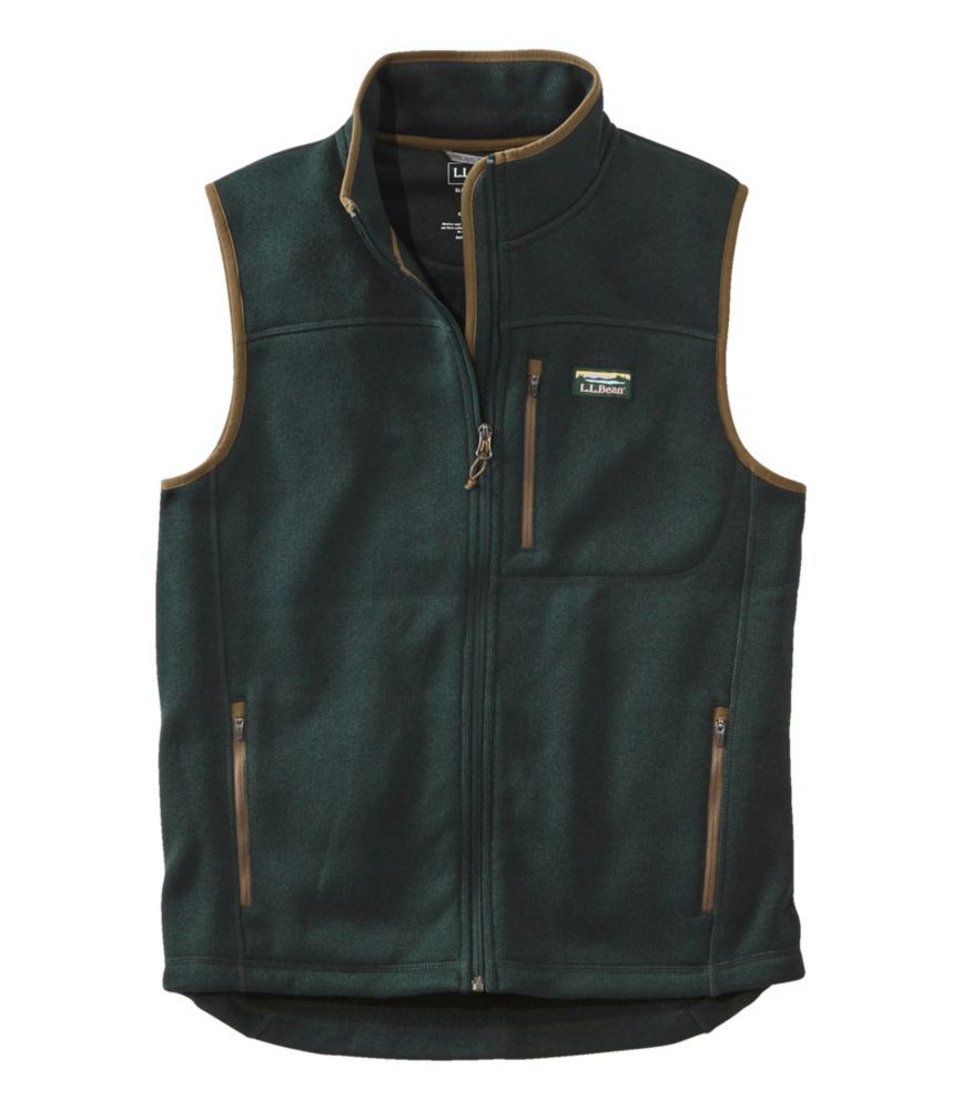 Men's Sweater Fleece Vest Green Large | L.L. Bean