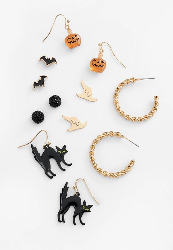 6 Pack Halloween Earring Set | Maurices