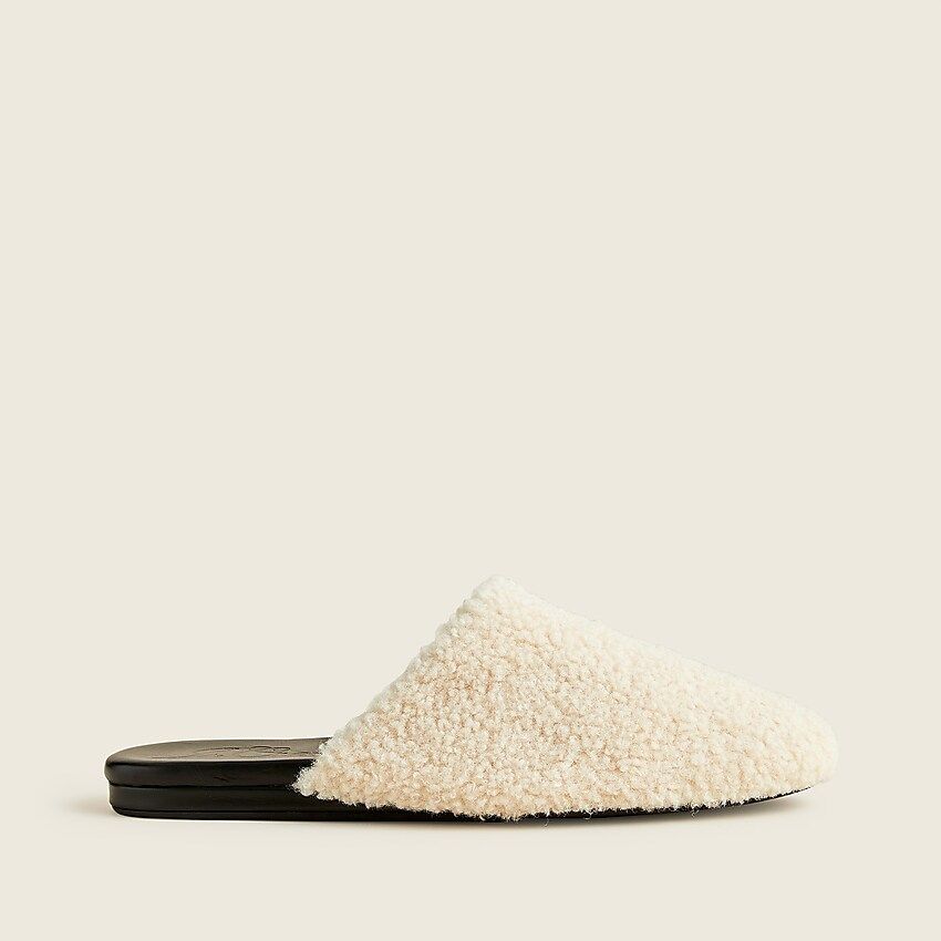 Faux-shearling mules | J.Crew US