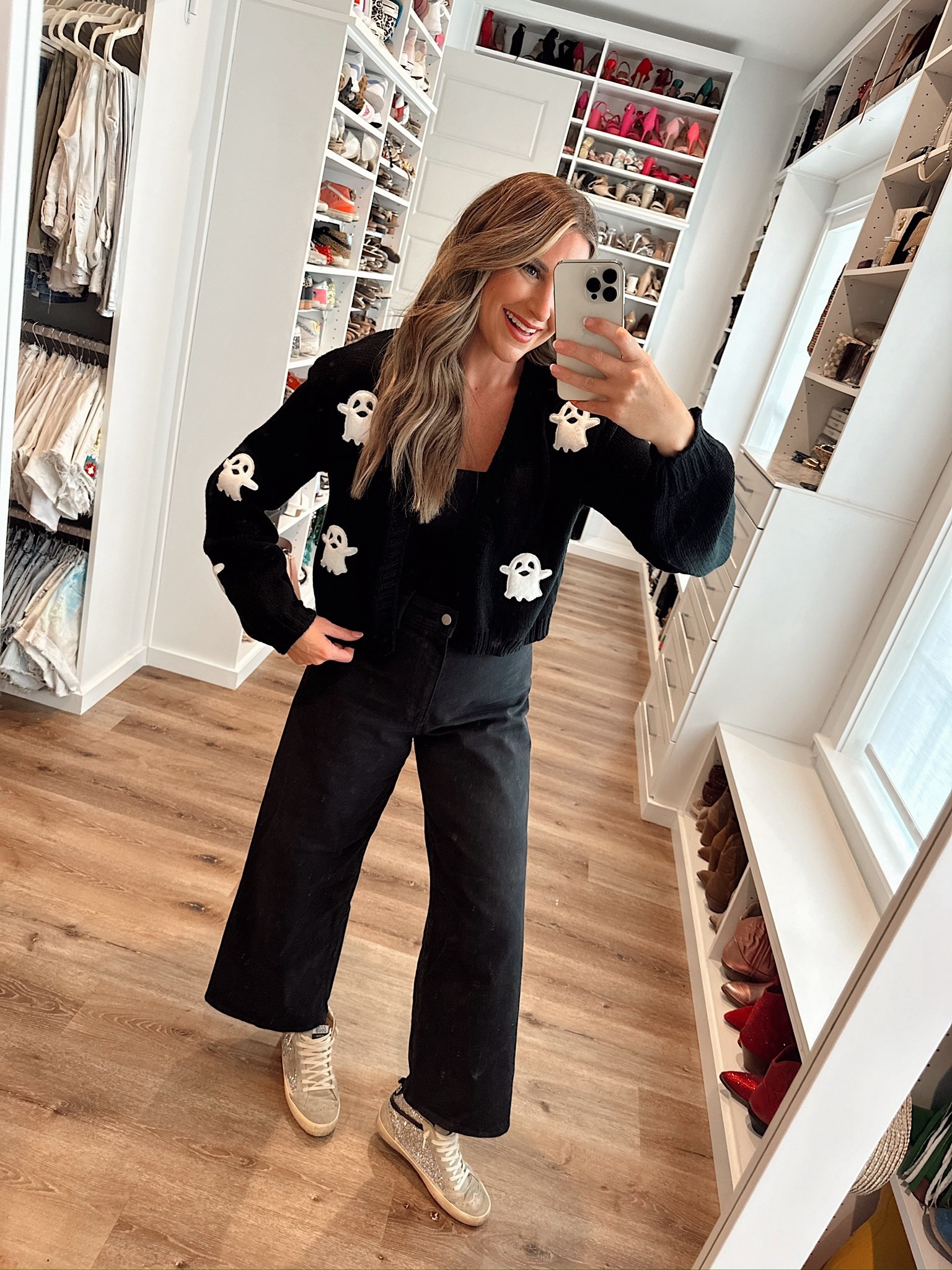 Amazon wins again! Budget-friendly Halloween outfits that are comfortable, mom-friendly, and perfect for a class party. Cute, fun, and stress-free. Exactly what we need this season! 

In a medium Halloween cardigan, size 8 wide leg cropped black jeans, sneakers and accessories- fits tts.

shop dandy, halloween, lounge wear, fall outfit, fall lounge, amazon fashion

#LTKFindsUnder50 #LTKStyleTip #LTKSeasonal