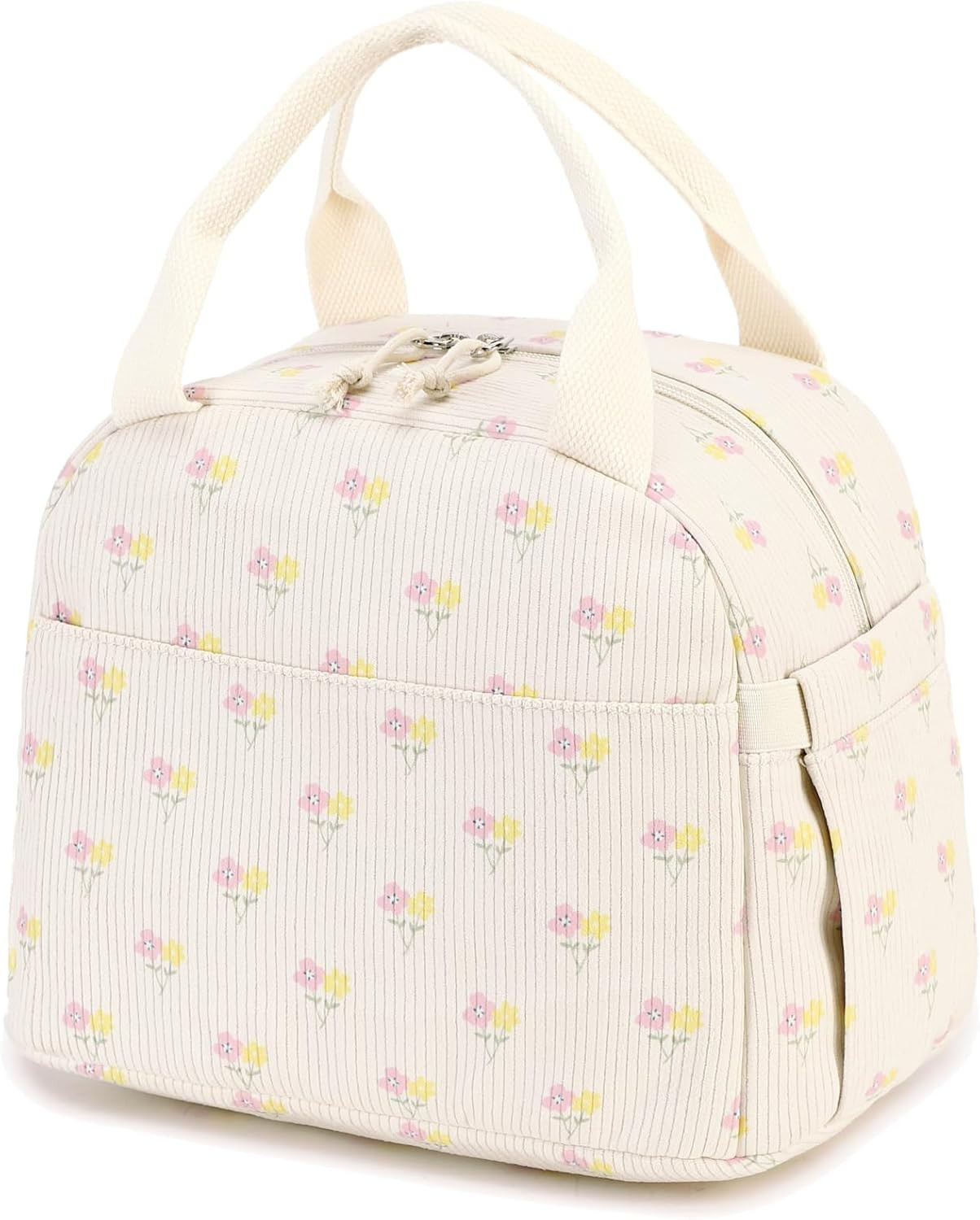 Bluboon Lunch Bag for Women Men Cute Corduroy Lunch Tote Bags Reusable Insulated Lunch Box Large ... | Amazon (US)