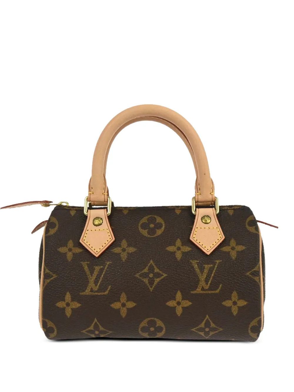 Louis Vuitton Pre-Owned 2009 mini Speedy Monogram tote bag - Brown | Farfetch Global