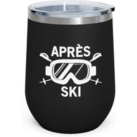 Apres Ski Wine Tumbler Mug, Skiing Decor Winter Cabin Holiday Party Resort Lodge Stemless Insulated Stainless Steel 12 Oz Cup Gift Idea | Etsy (US)