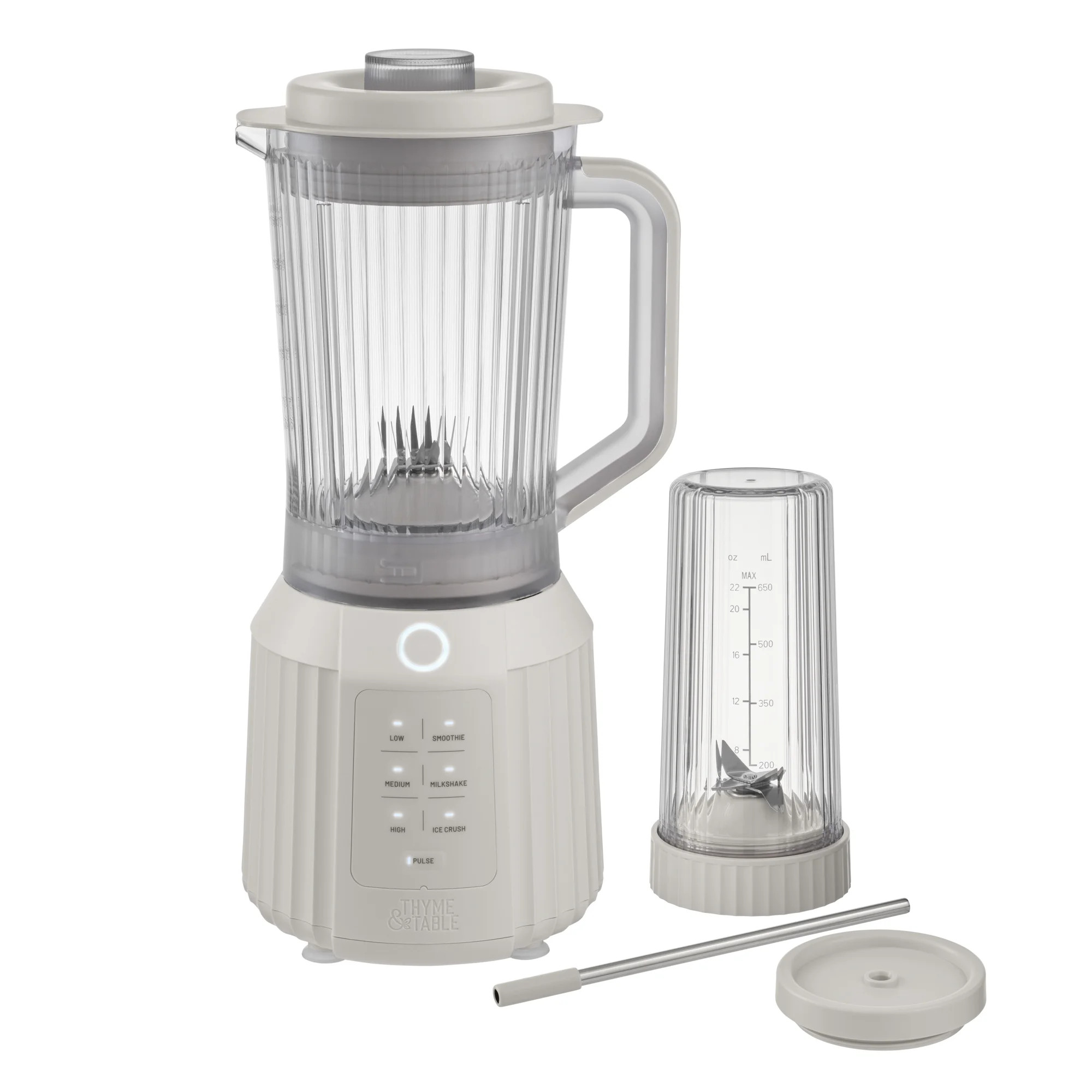 Thyme & Table Countertop Blender Duo, Sand White | Walmart (US)