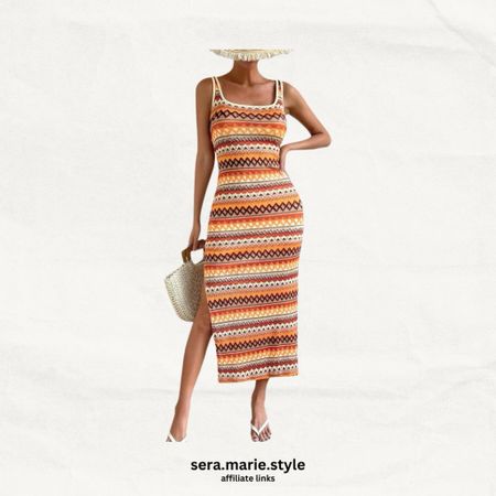 Summer dress 
Summer style 
Beach dress 
Orange dress 
Striped dress 
Amazon dress 
Amazon style 

#LTKSwim #LTKFindsUnder50 #LTKStyleTip