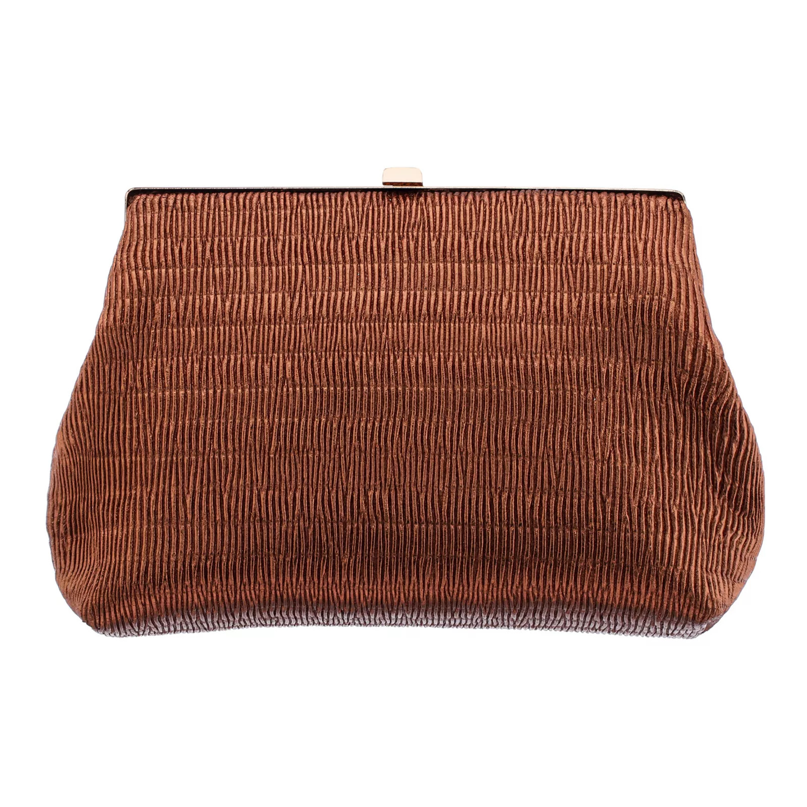 N by Nina M-Nilly Pleated Clutch, Bronze | Kohl's