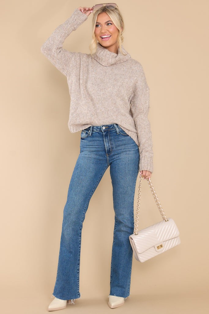 Tuck It In Taupe Sweater | Red Dress 