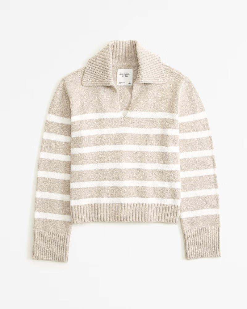 Women's Textural Notch-Neck Sweater | Women's Fall Preview | Abercrombie.com | Abercrombie & Fitch (US)