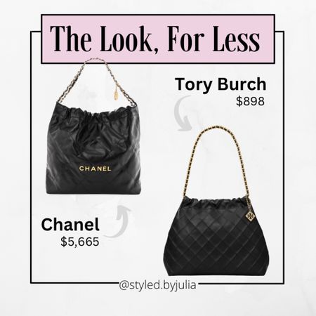 Look for less, Chain handbag, gold and black, luxury, designer 

I got serious Chanel vibes when I saw this new bag! Tory has really stepped up her game 😍

#LTKmidsize #LTKstyletip #LTKitbag