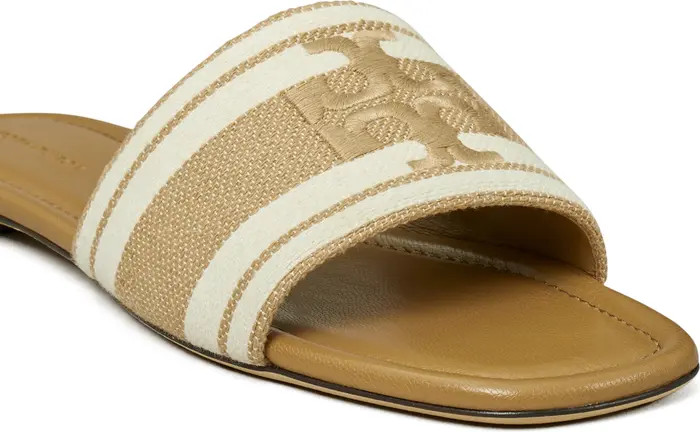 Double T Jacquard Slide Sandal (Women) | Nordstrom