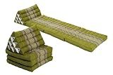 Handelsturm Double Lounge Pack: 2X Triangle 3-Fold Mat (67x20) Thai Triangular Pillow Set 100% Kapok | Amazon (US)