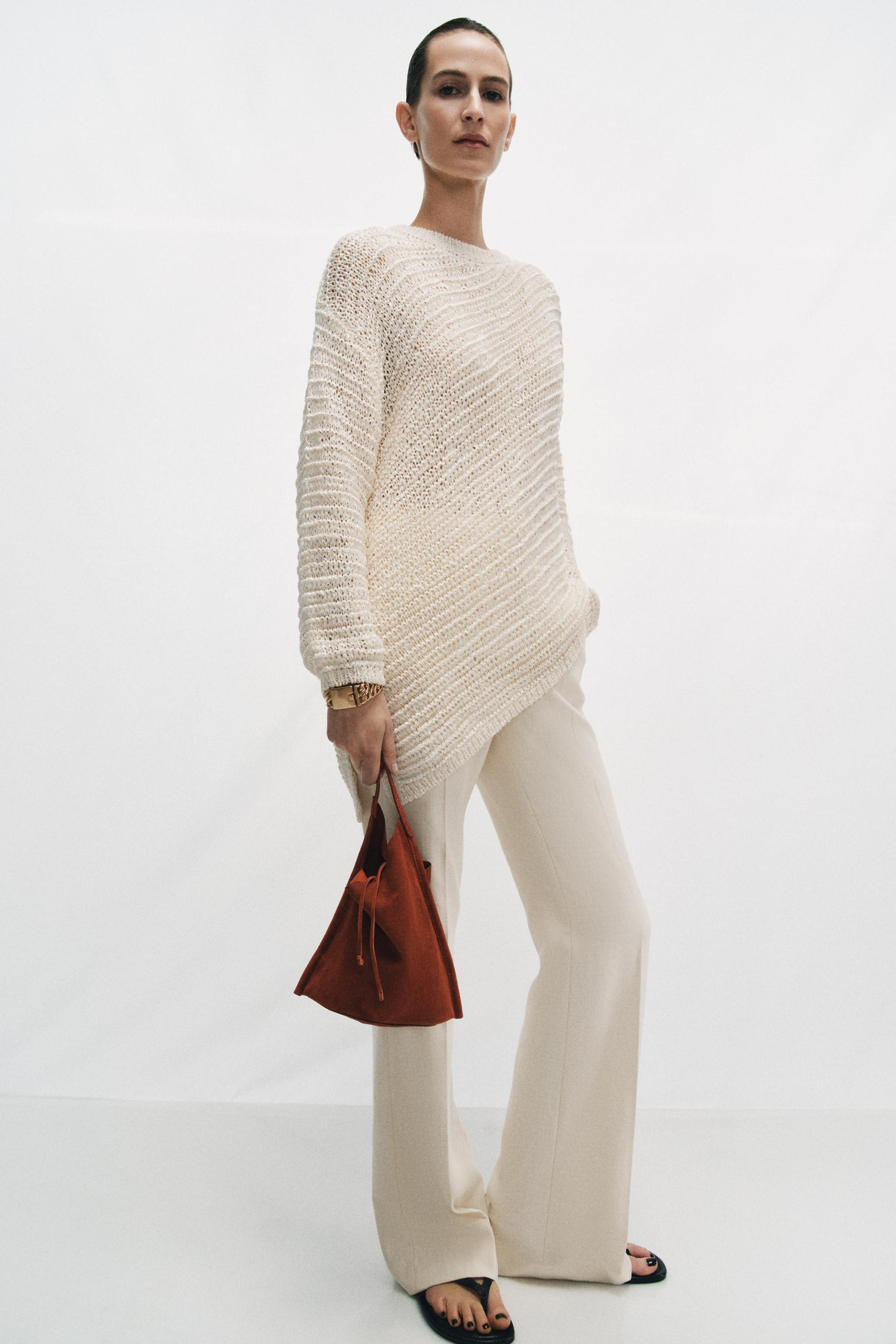 OVERSIZED ASYMMETRIC HEM JUMPER | Zara US