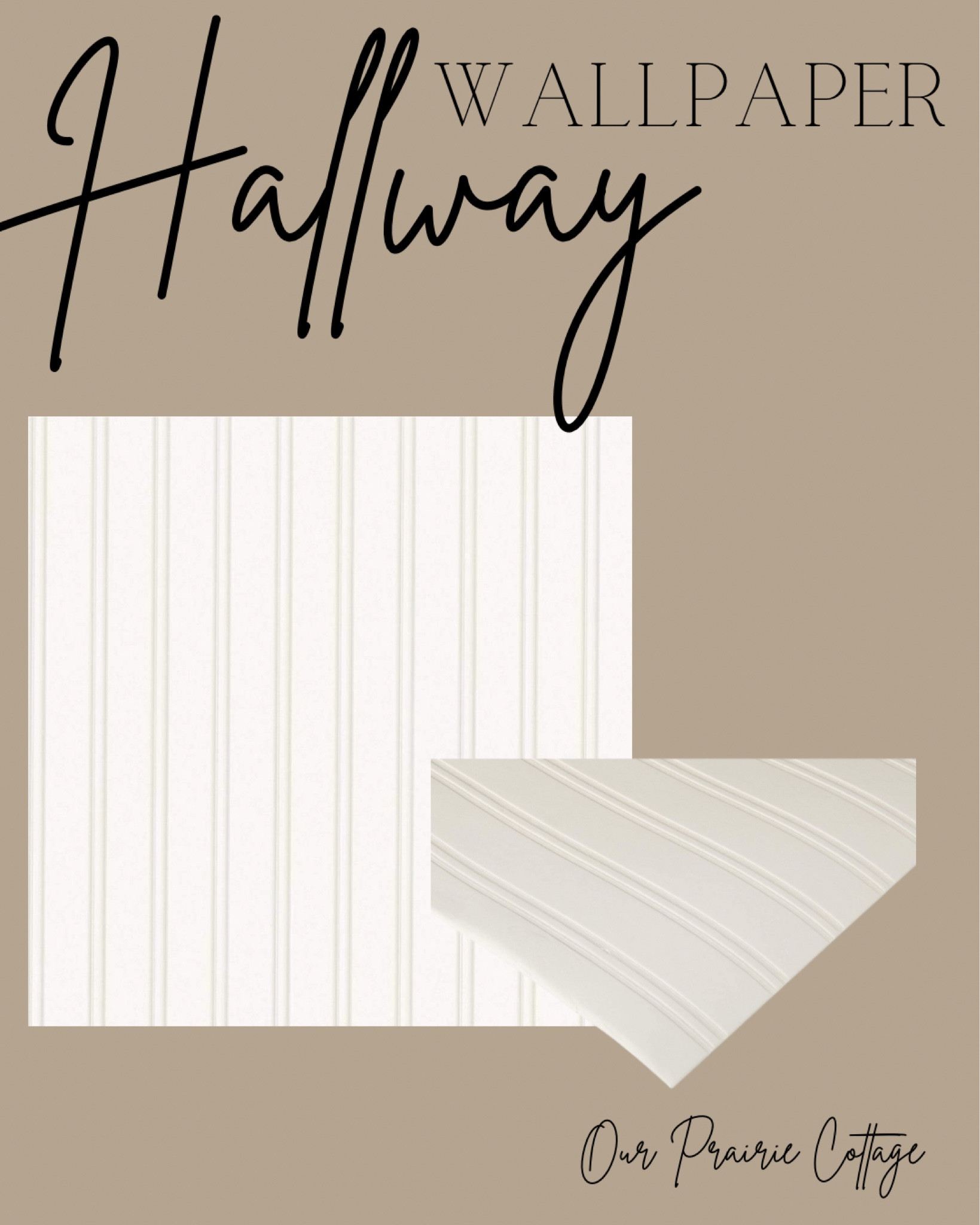 Bead Board wallpaper 

#LTKhome