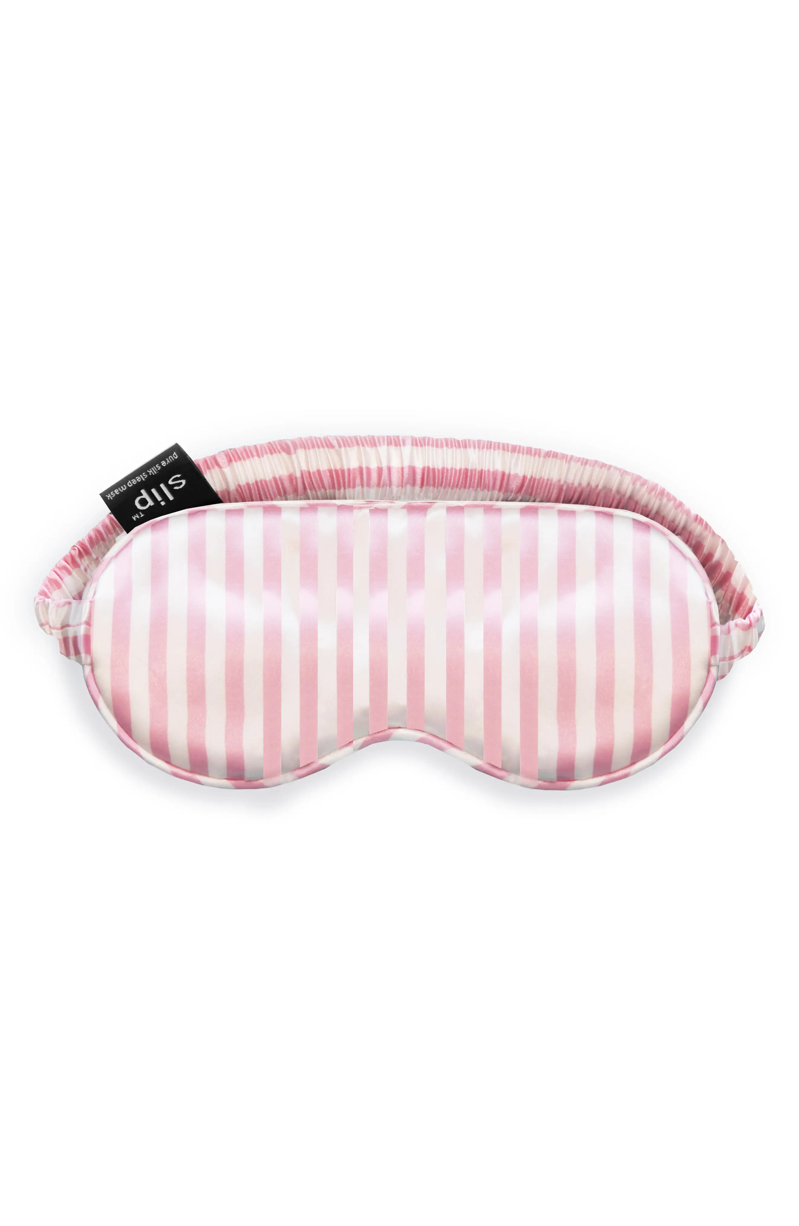 SLIP FOR BEAUTY SLEEP Silk Sleep Mask - Pink Stripe at Nordstrom Rack | Nordstrom Rack