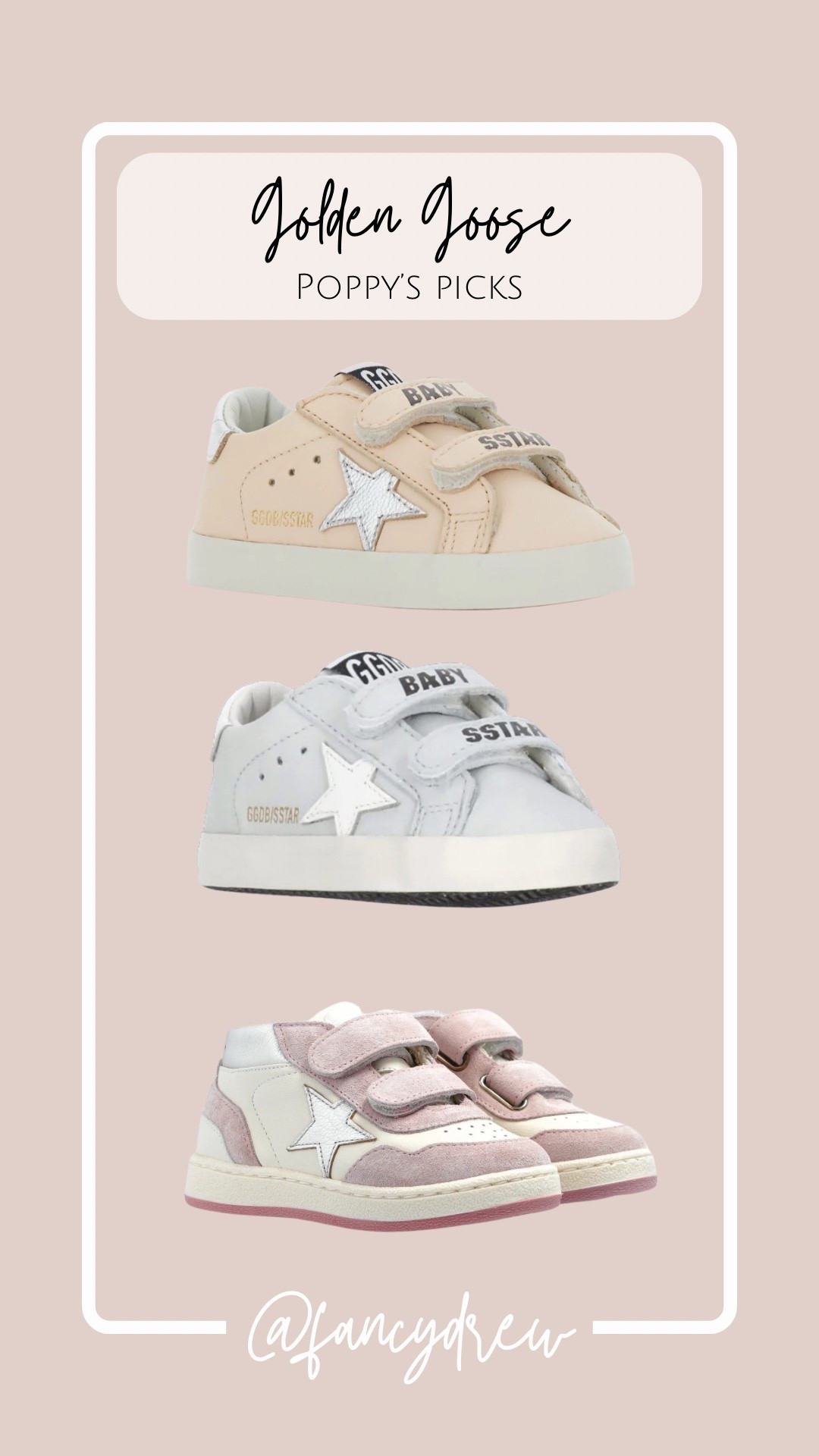 Poppy’s pick!!! Some super cute baby Golden Goose on sale. 