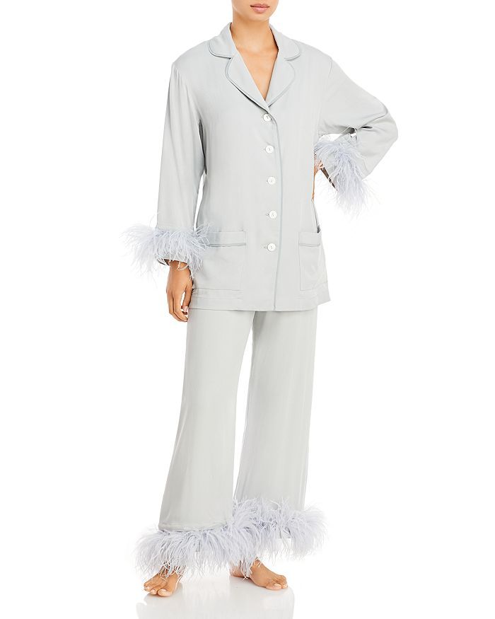 Party Feather Trim Pajama Set - 100% Exclusive | Bloomingdale's (US)