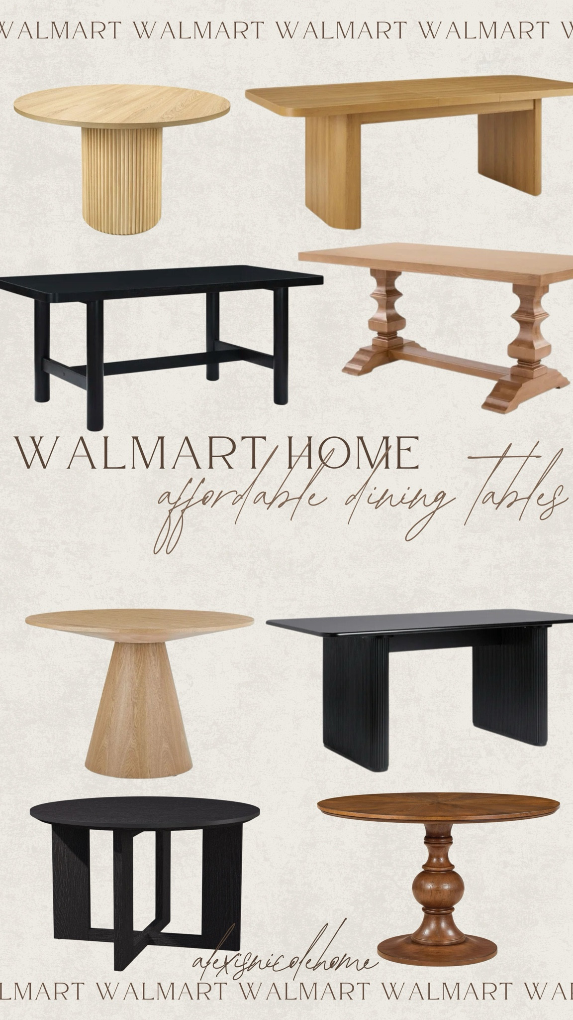 Affordable dining tables all from Walmart 🙌🏽

#LTKHome #LTKFamily #LTKSaleAlert