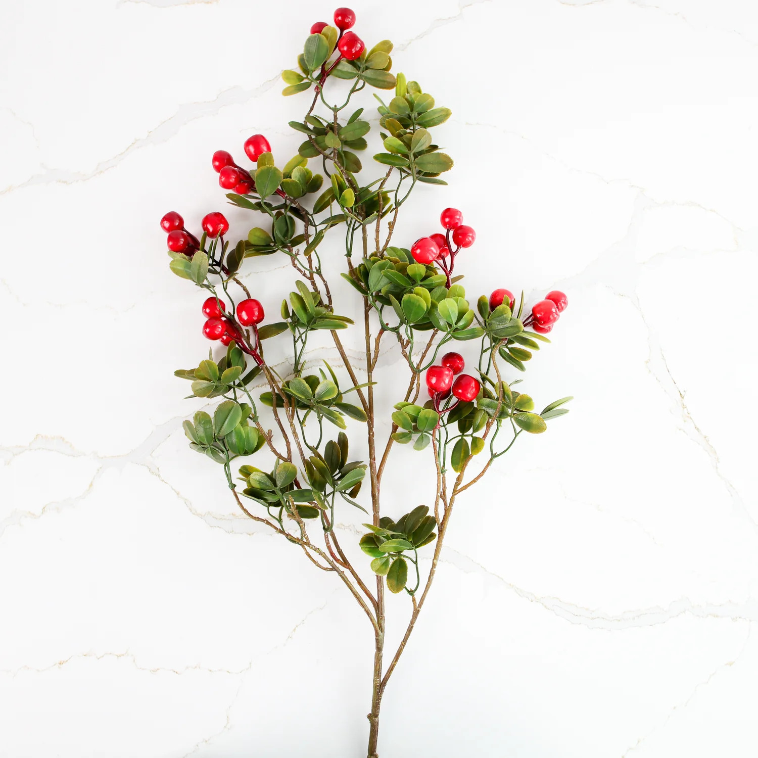 Red Christmas Berry Spray- 41in | Interior Delights