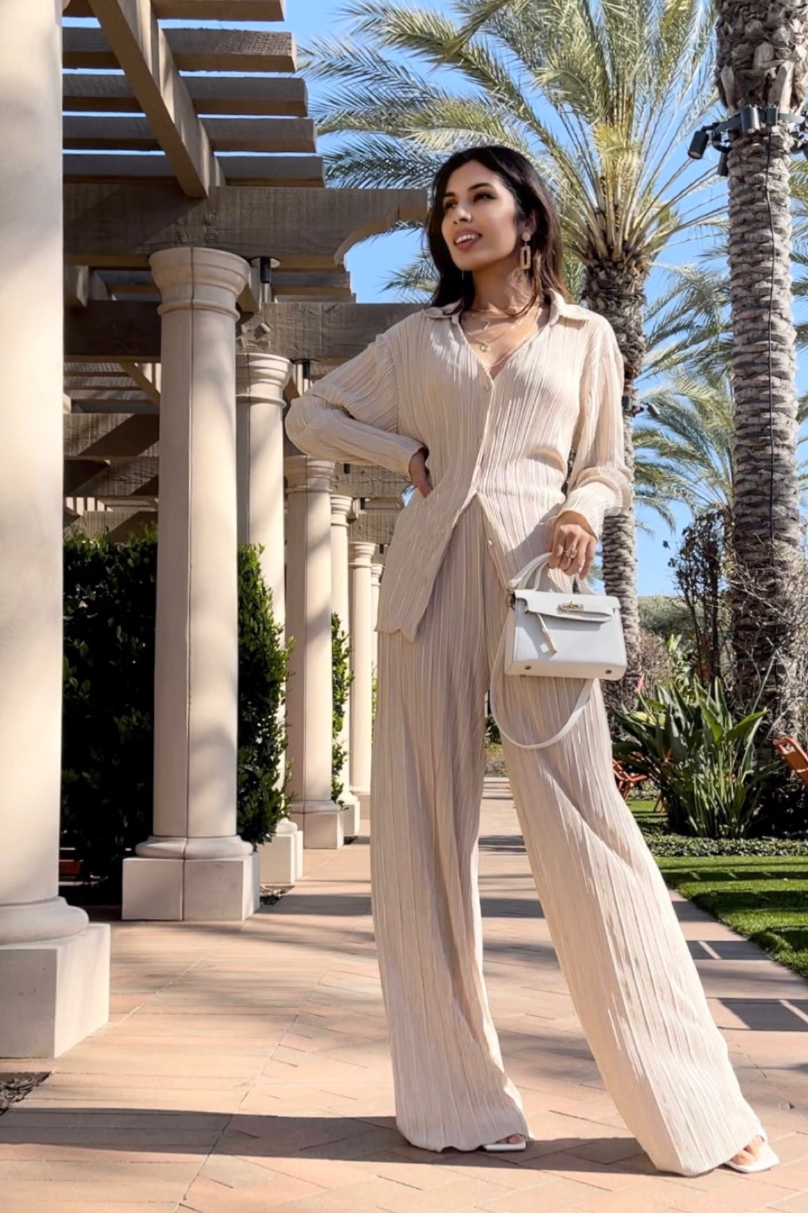 Plisse pants set. Trendy Spring/Summer outfits 2023 🌞

#LTKworkwear #LTKstyletip #LTKFind