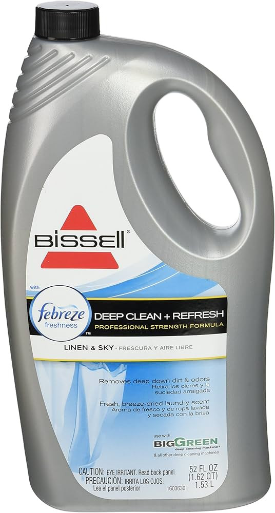 Bissell Rental Deep Clean and Refresh Professional Strength Formula Carpet Detergent, 52 oz, 52 F... | Amazon (US)