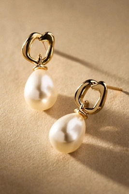 A.B. Ellie Gilded Micro Pearl Drop Earrings | Anthropologie (US)