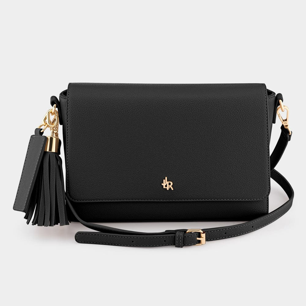 Black Brixton Maxi Crossbody Bag | Johnny Loves Rosie