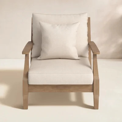 Samya Eucalyptus Patio Lounge Chair | Wayfair North America