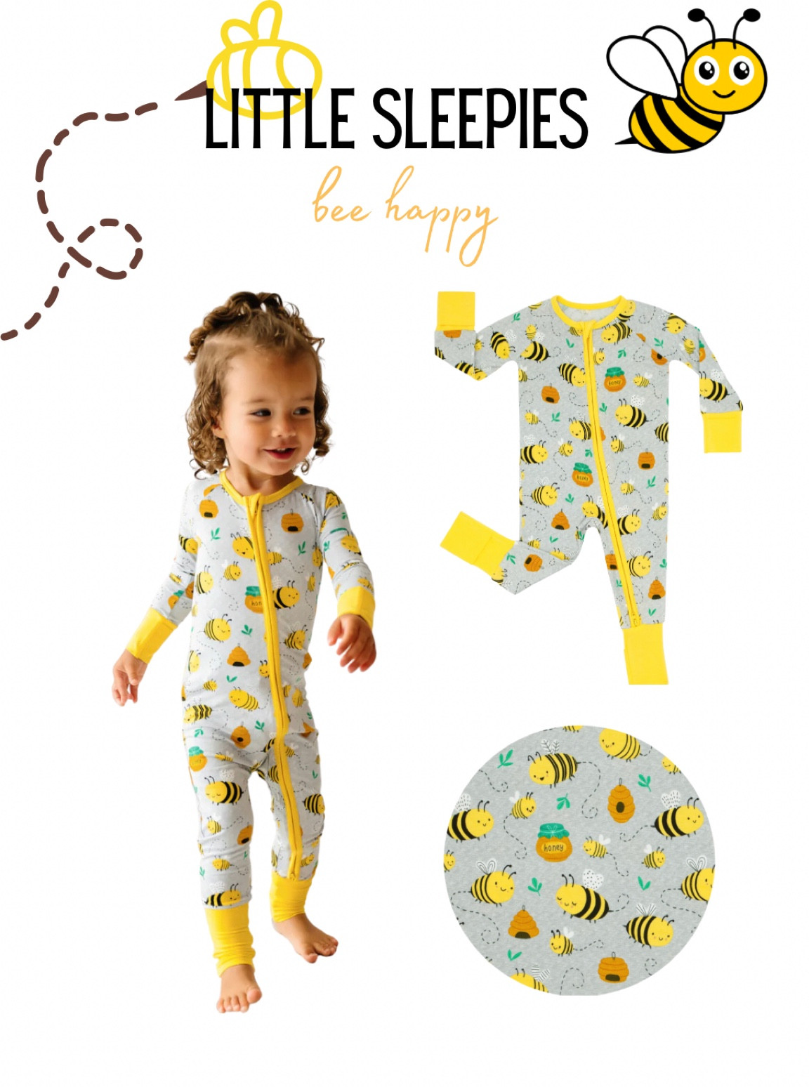 Honeybee. Bees. Bee PJs PJs for kids. Little sleepies. Bamboo pajamas. Soft pjs. Kids clothes. New mom. Motherhood. Gifts for parents. Gifts for a little kids.

#LTKbaby #LTKbump #LTKSeasonal