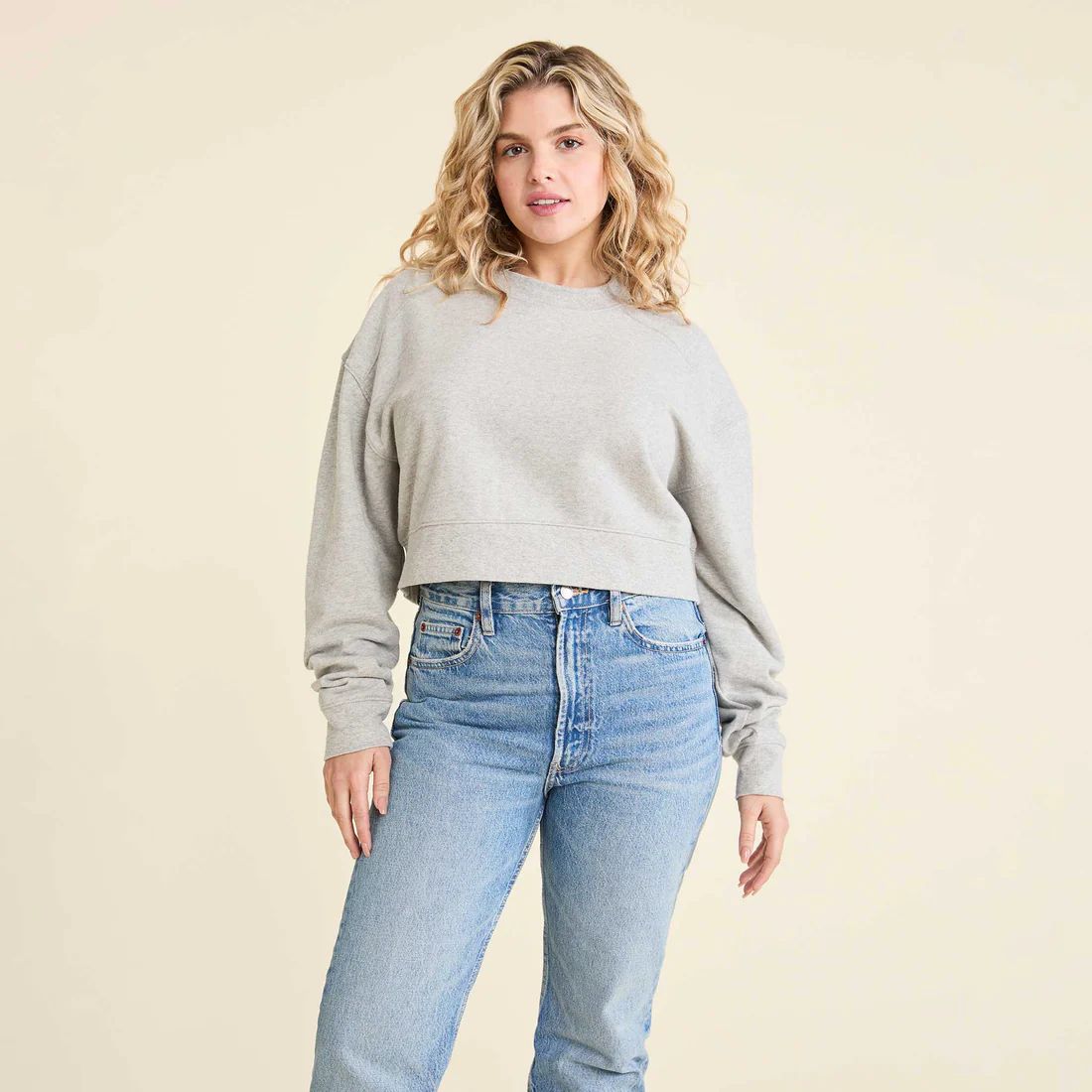 Cropped Crewneck Sweatshirt | Nuuds US