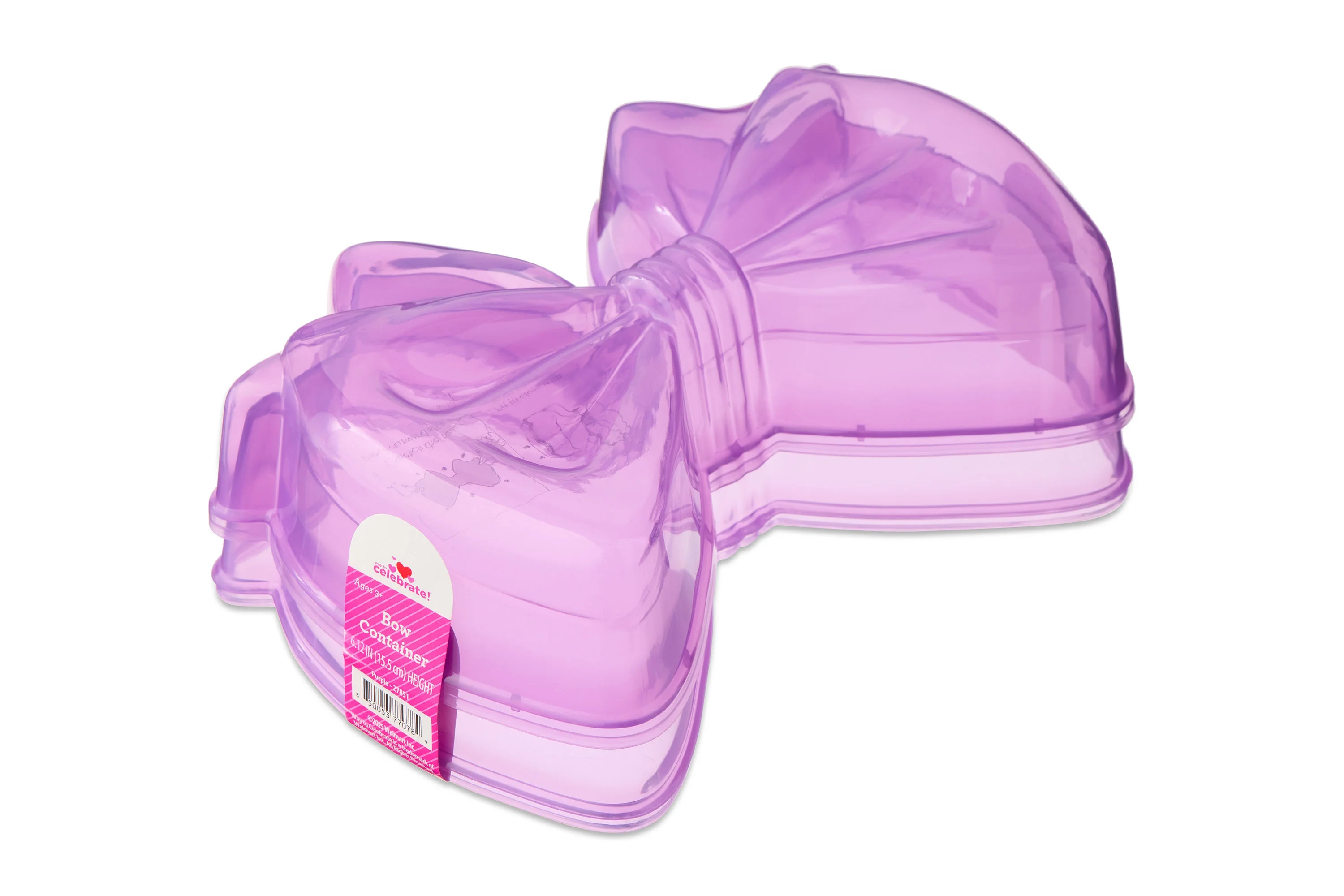 Plastic Bow-Shaped Container, Purple, Valentine's Day by Way To Celebrate | Walmart (US)