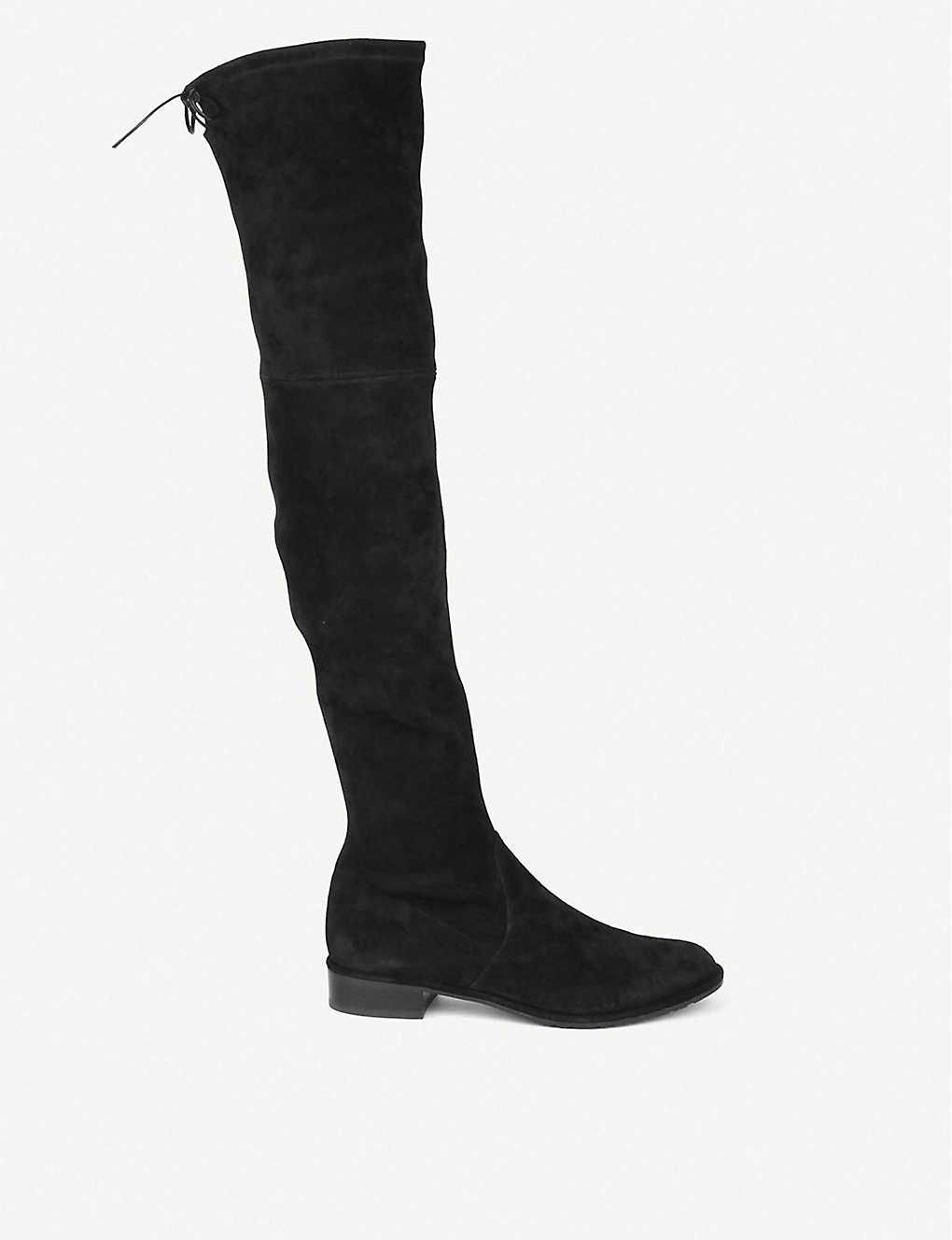 Lowland suede thigh boots | Selfridges