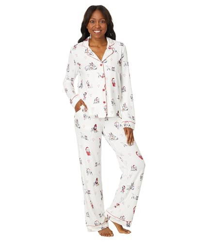 P.J. Salvage Women's Candycane Lane Pajama Pj Set, Holiday Dogs, Medium | Amazon (US)