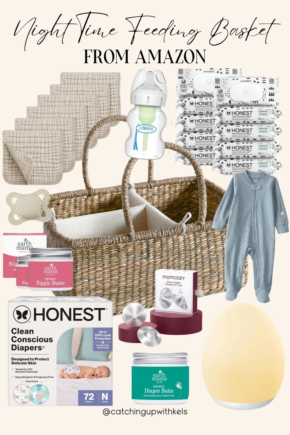 Night time feeding basket from Amazon! All the essentials you need for those night time feeds with your newborn! 

#LTKBaby #LTKBump #LTKKids