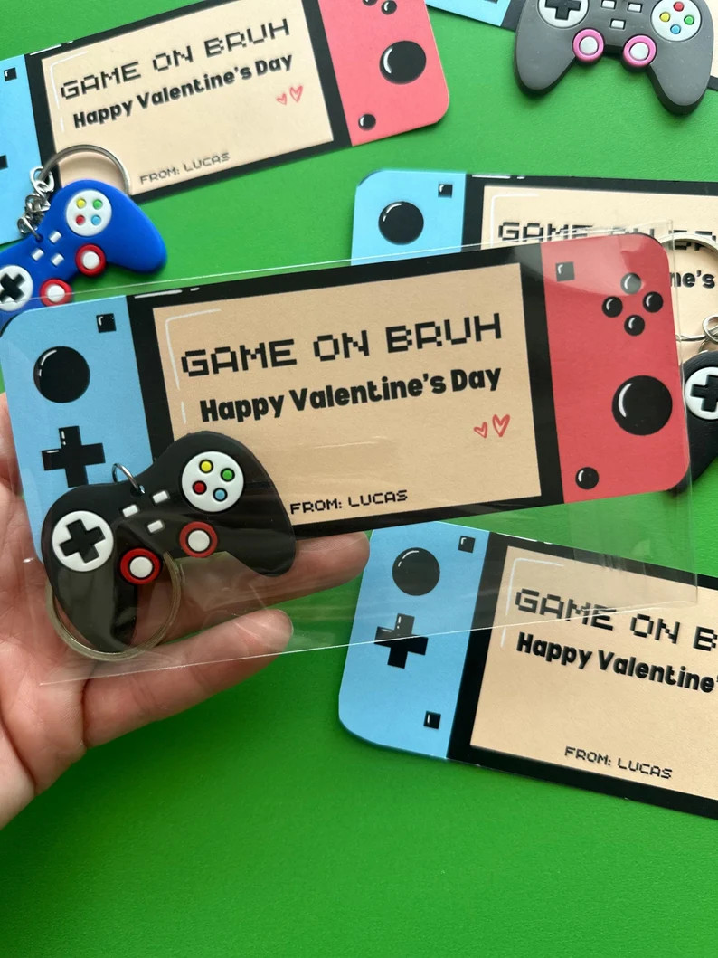 Gaming Valentine Party Favor Game on BRUH Teens Gifts Boys for Gamer Present for Gamers Video Gam... | Etsy (US)