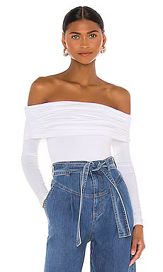Lovers and Friends Fatima Bodysuit in White from Revolve.com | Revolve Clothing (Global)